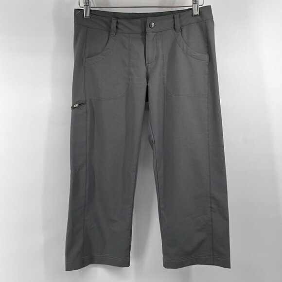 patagonia cropped pants gray hiking active outdoor pants sz 2 common threads - Picture 2 of 7